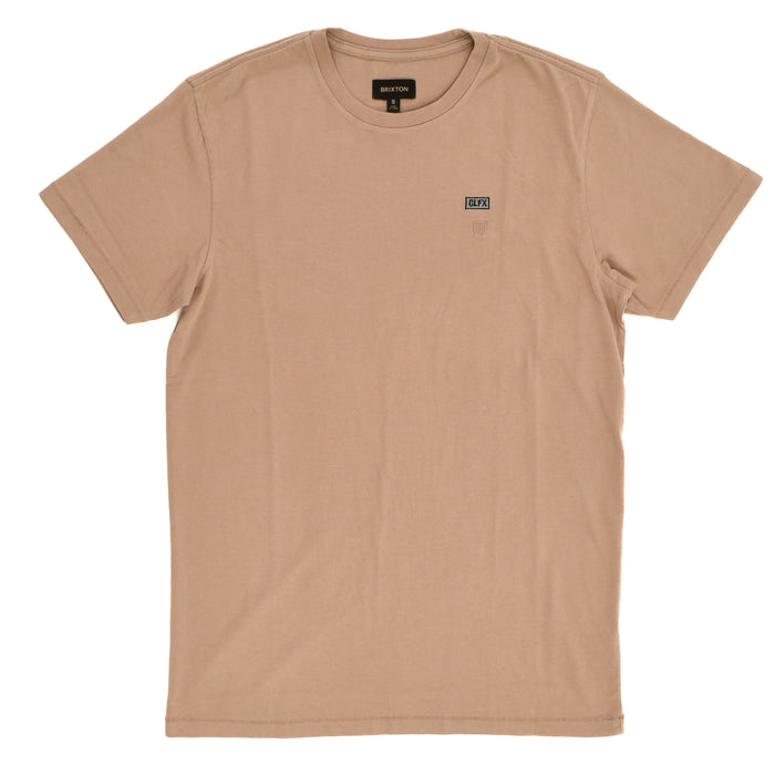 303 Boards - 303 X Brixton CLFX Block Embroidered Tee (Cinder Grey) *SALE