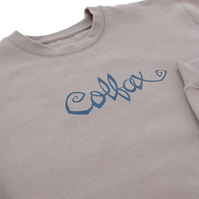 303 Boards - 303 X Chocolate Flip The Script Crewneck (Taupe) *SALE