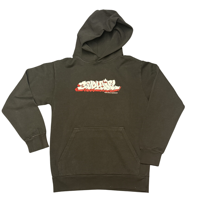 3RD LAIR GRAFFITI HEAVY WEIGHT HOODIE (BLACK/WHITE/RED)