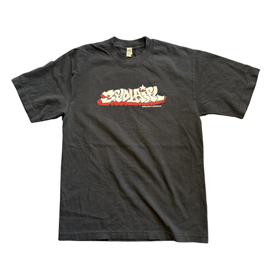 3RD LAIR GRAFFITI HEAVY WEIGHT TSHIRT (BLACK EDGE/WHITE/RED)