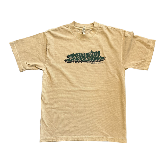 3RD LAIR GRAFFITI HEAVY WEIGHT TSHIRT (MUSHROOM/FOREST GREEN/BLACK)
