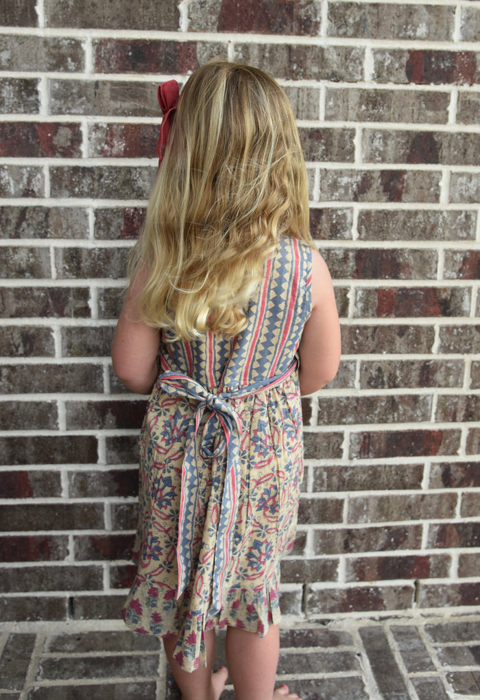 Abstract& Floral Shirt Dress Dress Yo Baby Wholesale