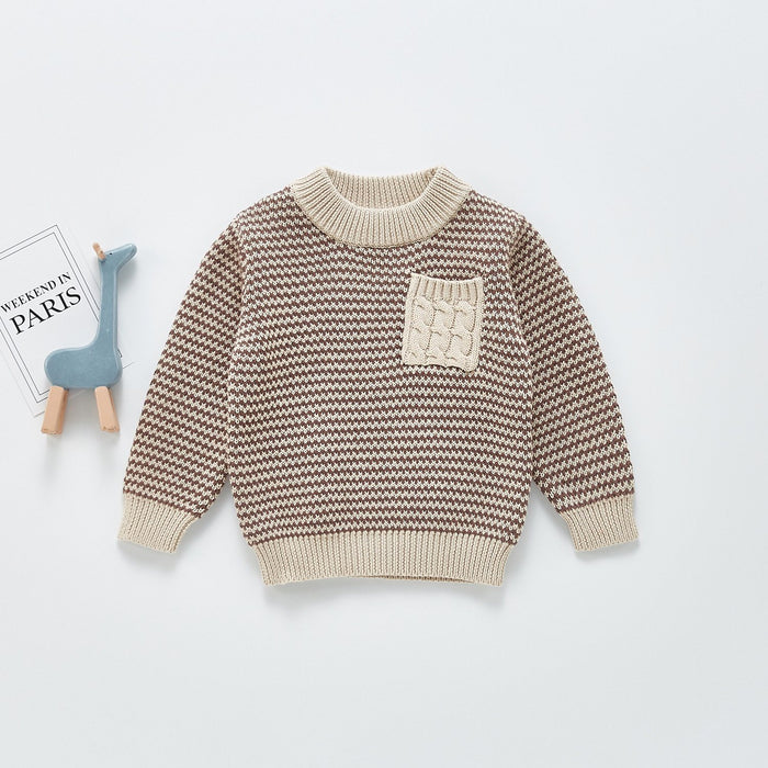Abstract Infant Knitted Sweater - Unisex Dress Yo Baby India