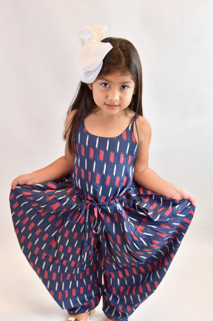 Abstract Print Harem-Jumpsuit Dress Yo Baby Wholesale