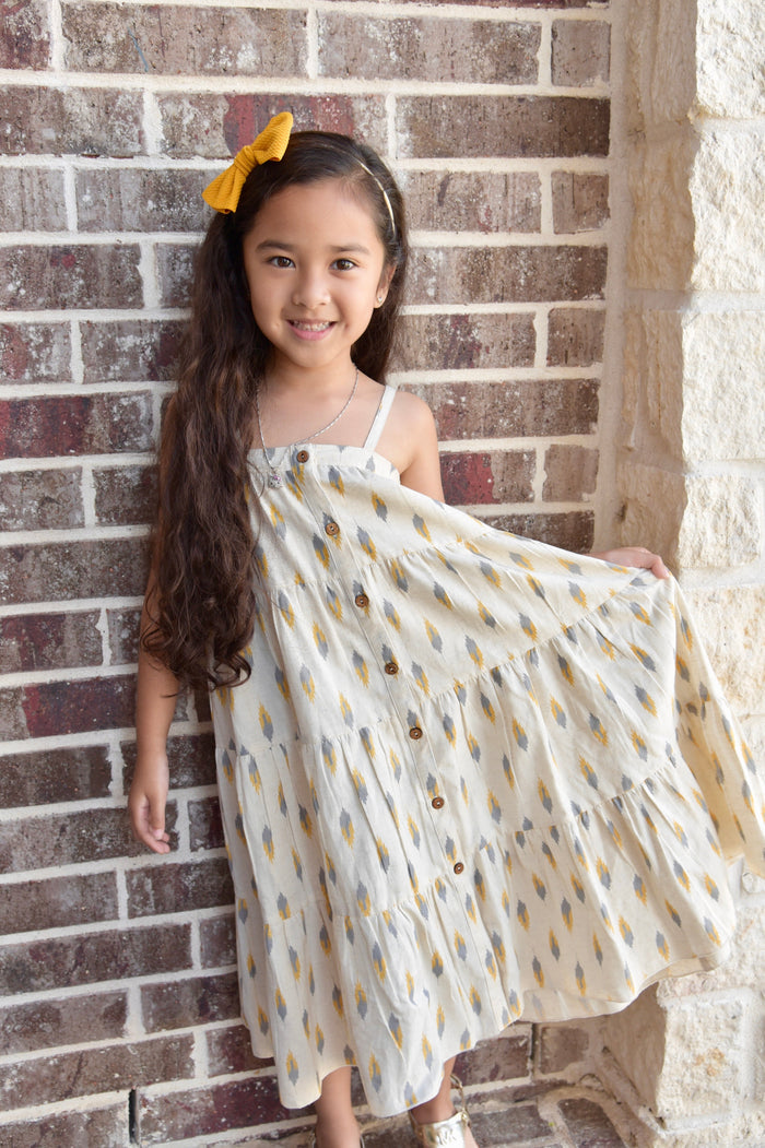 Acorn Print Maxi Dress Dress Yo Baby Wholesale