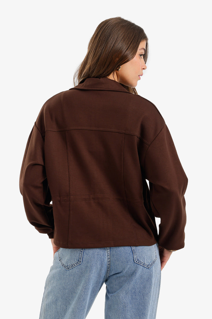Adjustable Drawstring Lounge Jacket