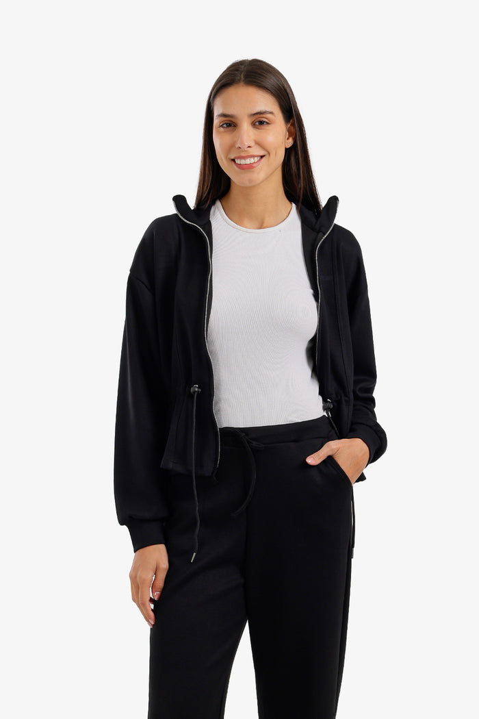 Adjustable Drawstring Lounge Jacket