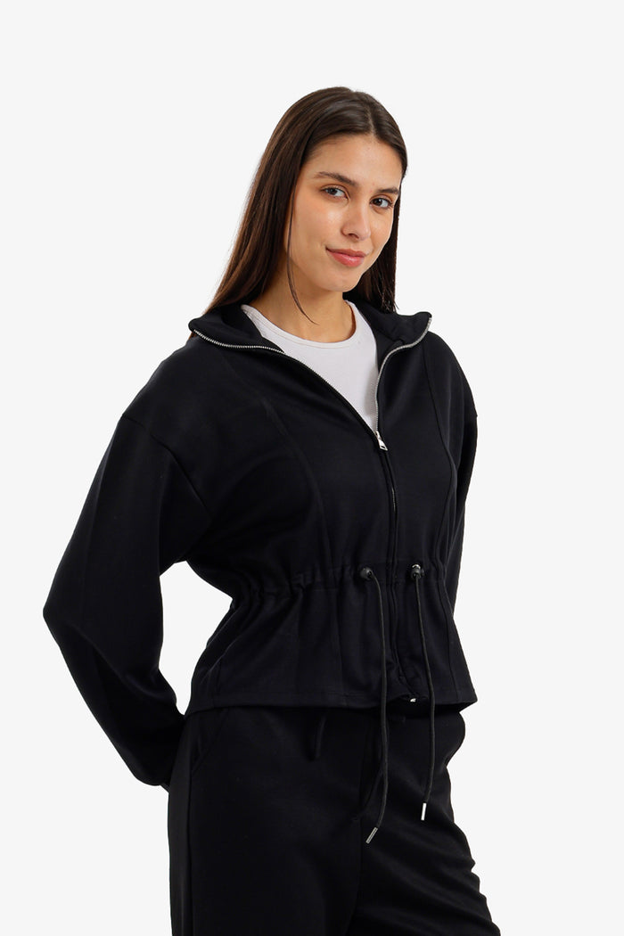Adjustable Drawstring Lounge Jacket