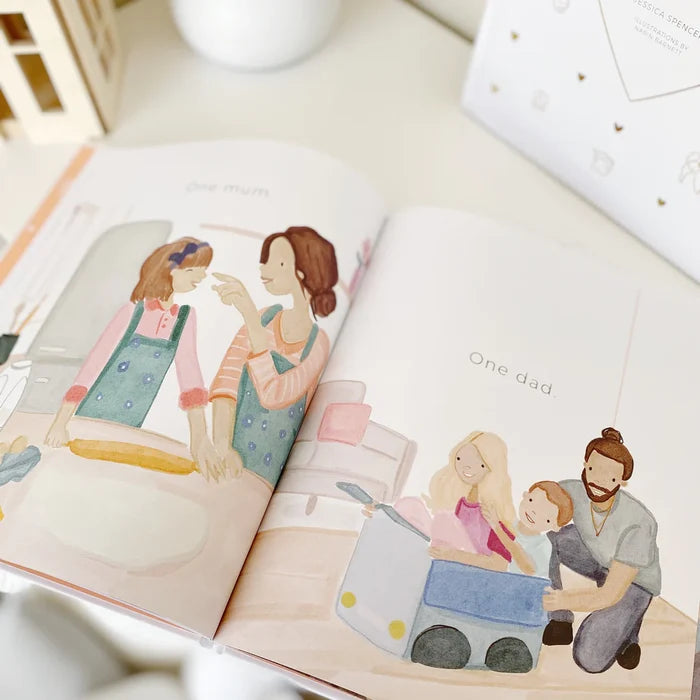 Adored Illustrations My Family Hardcover Book
