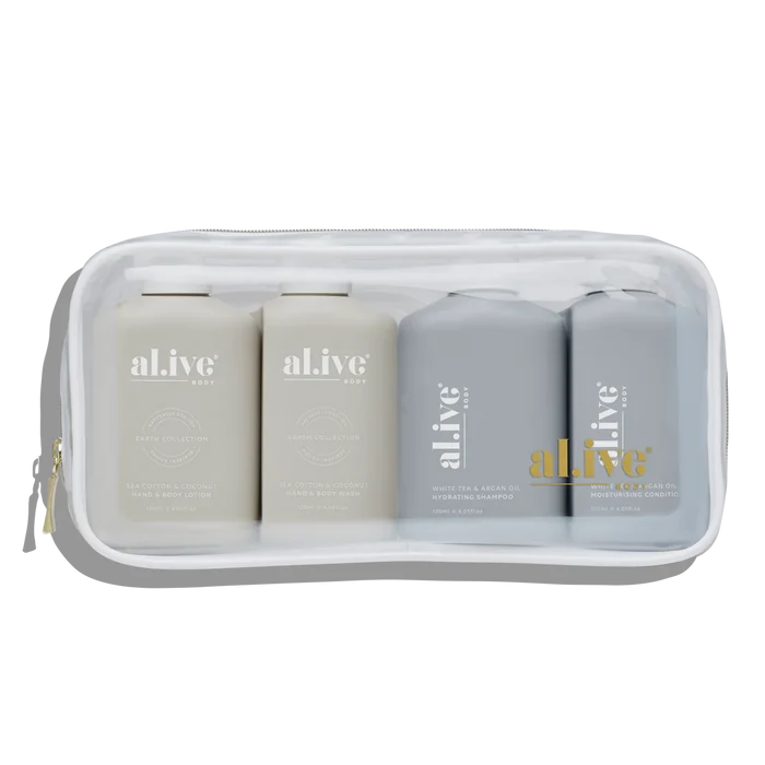 al.ive body Hair & Body Travel Pack Of 4