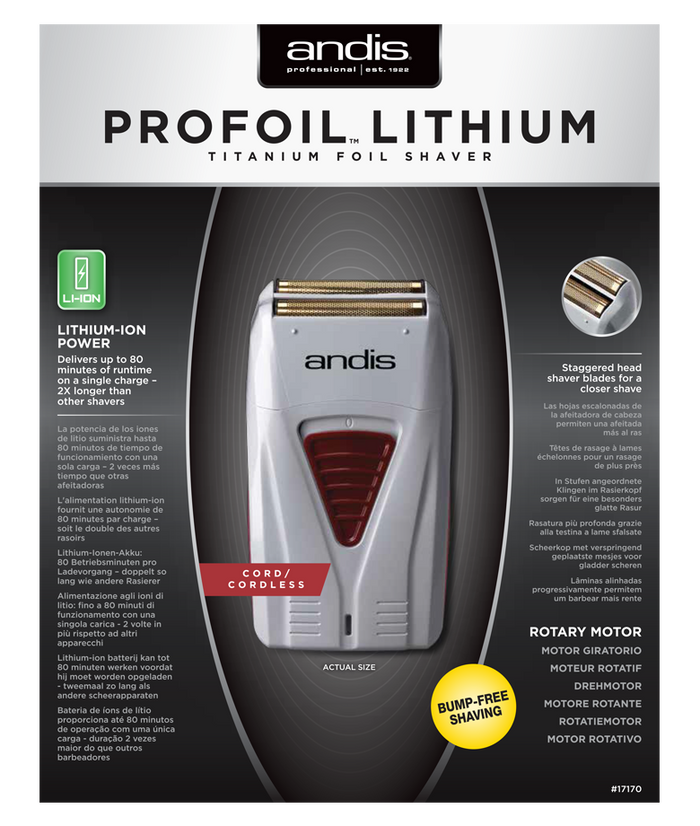 Andis ProFoil® Lithium Titanium Foil Shaver