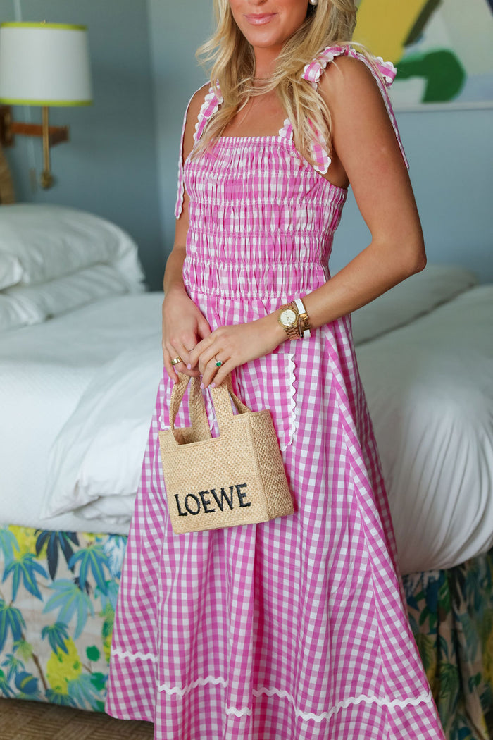 Angelica Dress - Pink Gingham