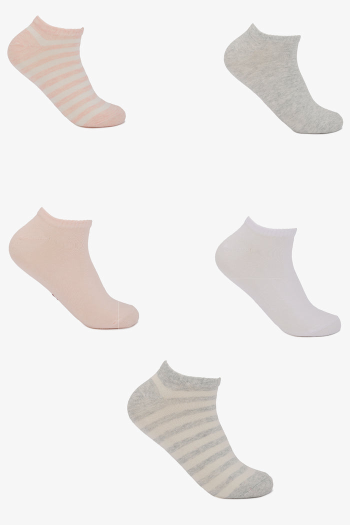 Ankle Length Socks - 5 Pairs