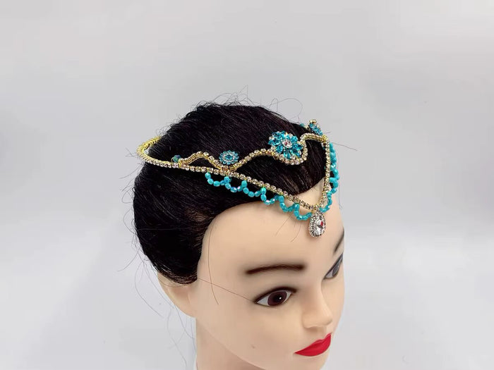 Arabian Blue Headpiece - Dancewear by Patricia