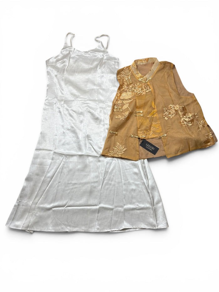 Asian Style Embroidered Dress Set