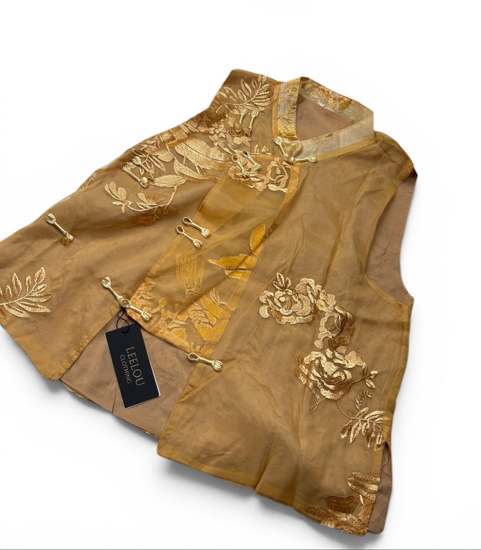 Asian Style Embroidered Dress Set