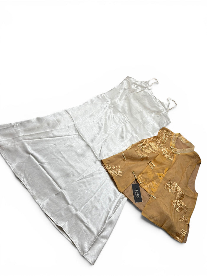 Asian Style Embroidered Dress Set