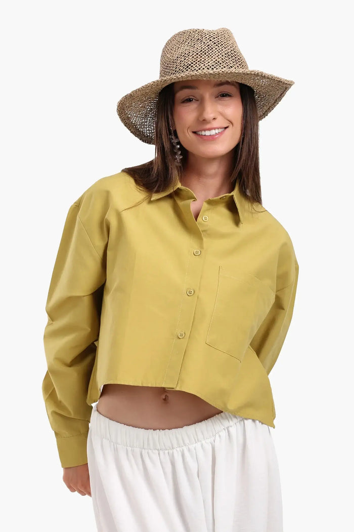 Asymmetrical Cropped Shirt