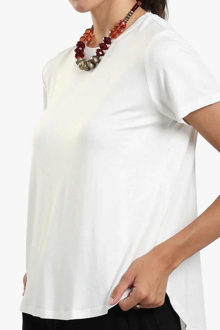 Asymmetrical Hem Basic Top