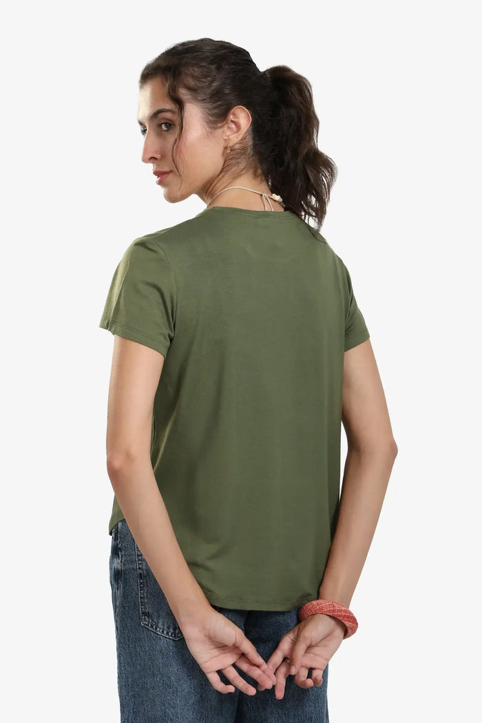 Asymmetrical Hem Basic Top