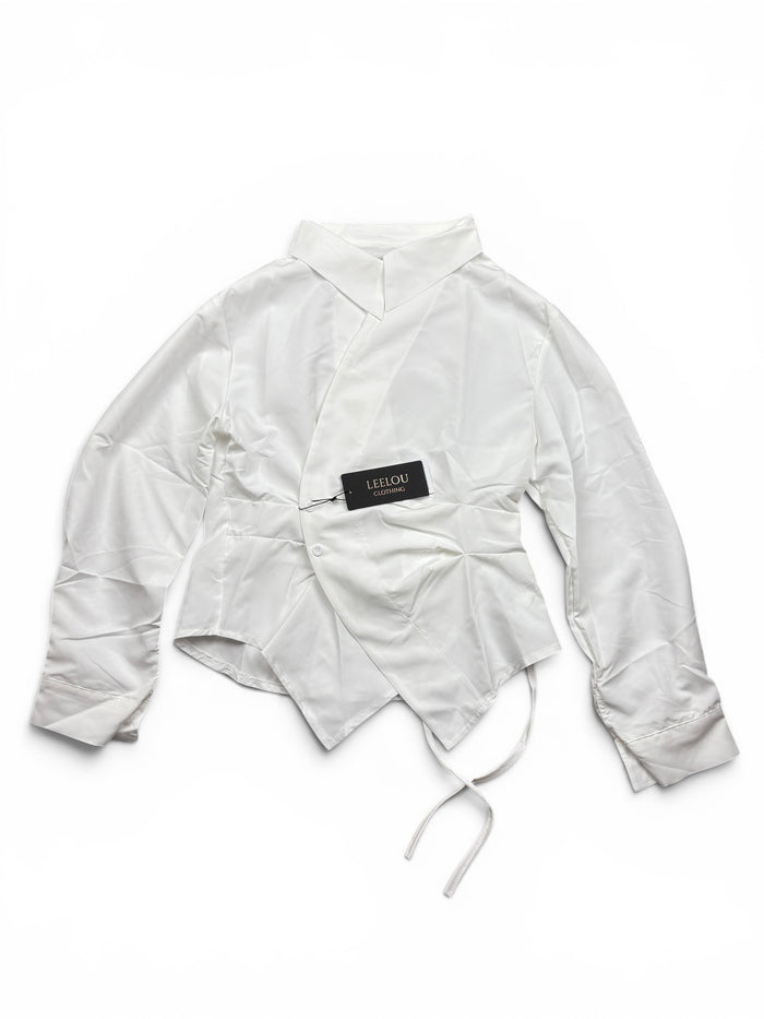 Asymmetrical Wrap Shirt