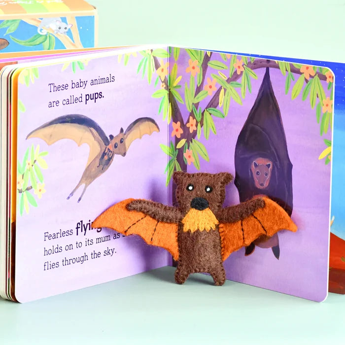 Australian Baby Animals by Frané Lessac - Book and Finger Puppet Set