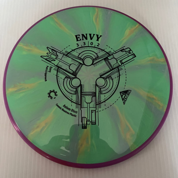 Green with Yellow/Purple Rim/172g 26