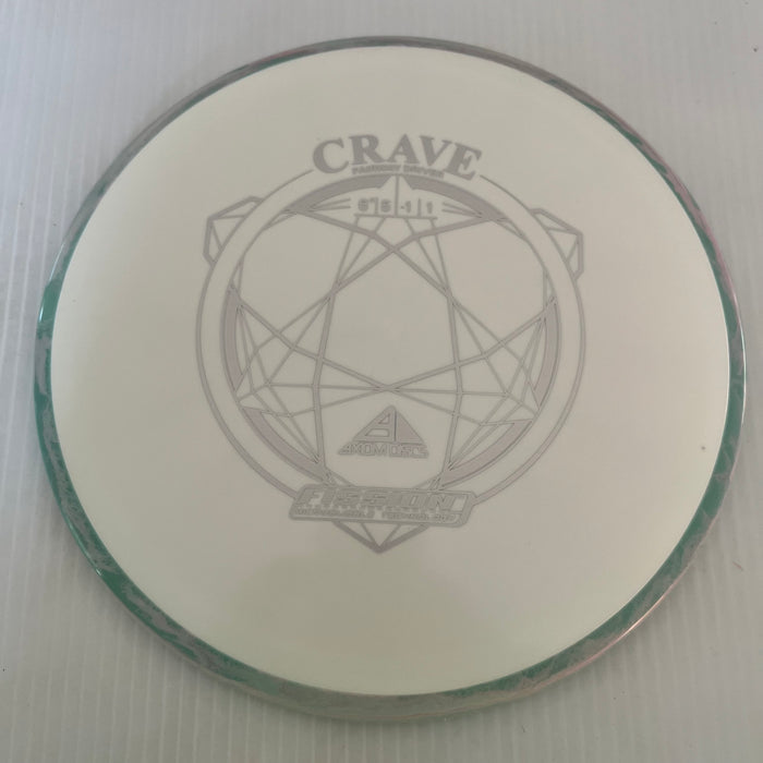 White/Swirly Green & Pink Rim/173g 26