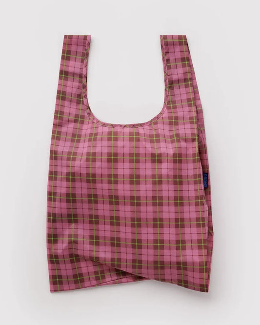 Azalea Pink Tartan Standard Baggu