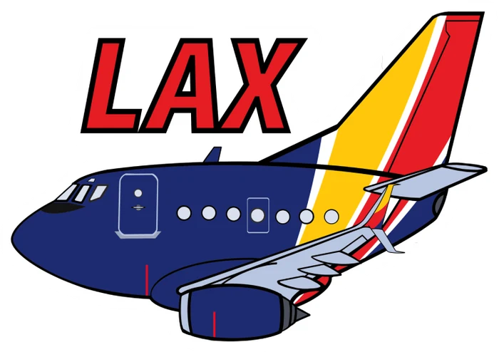 B-737 WN LAX Sticker