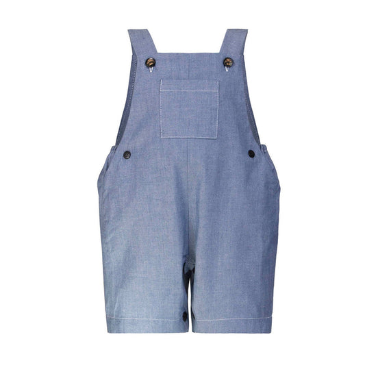 Baby denim playsuit dungarees with snap closures