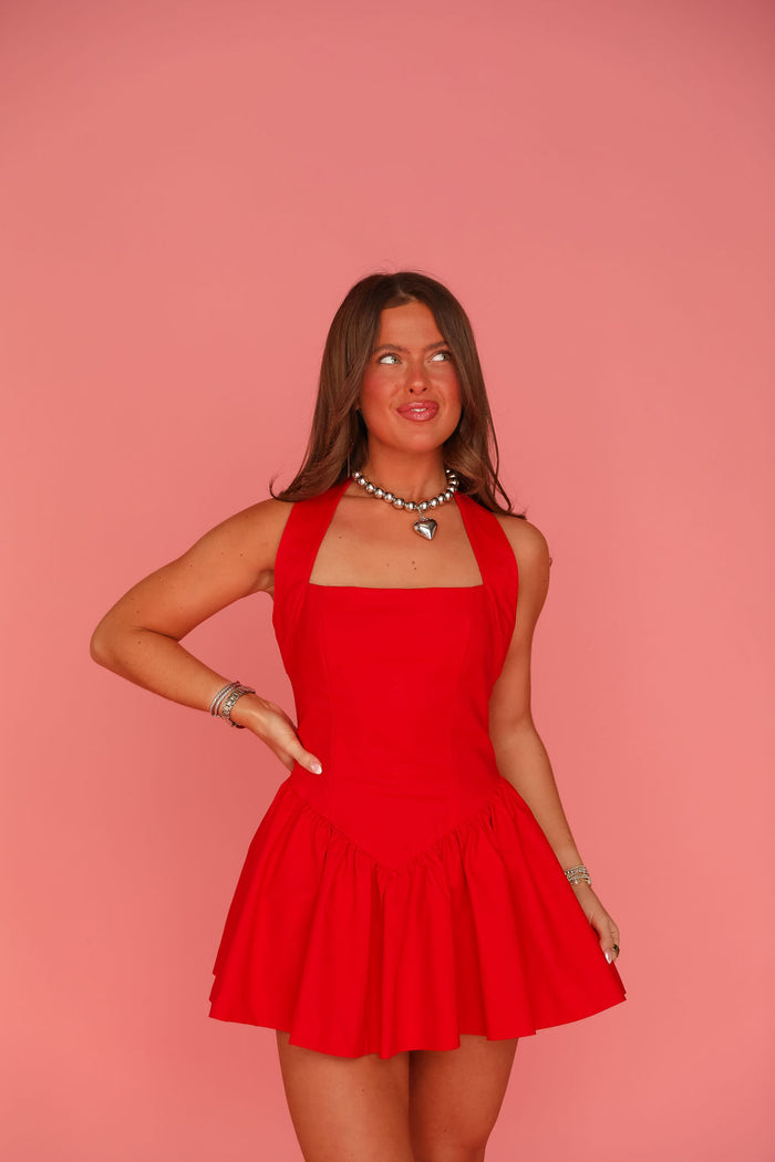 Bailey Mini Dress - Red