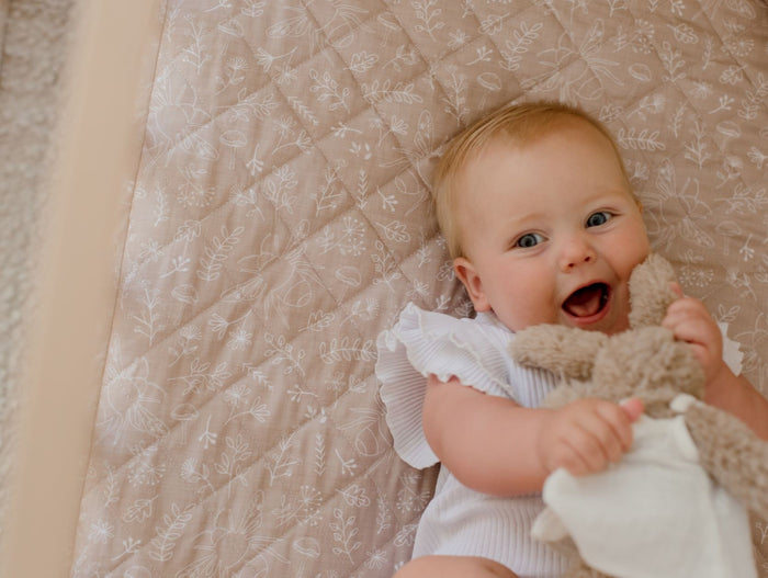 Bambella 2-in-1 Waterproof Cot Sheet & Mattress Protector | Bee Kind