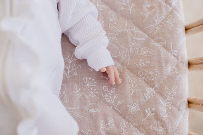Bambella 2-in-1 Waterproof Cot Sheet & Mattress Protector | Bee Kind