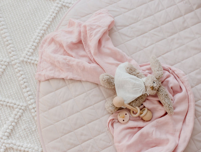 Bambella Designs Padded Waterproof Play Mat | Lullaby Pink