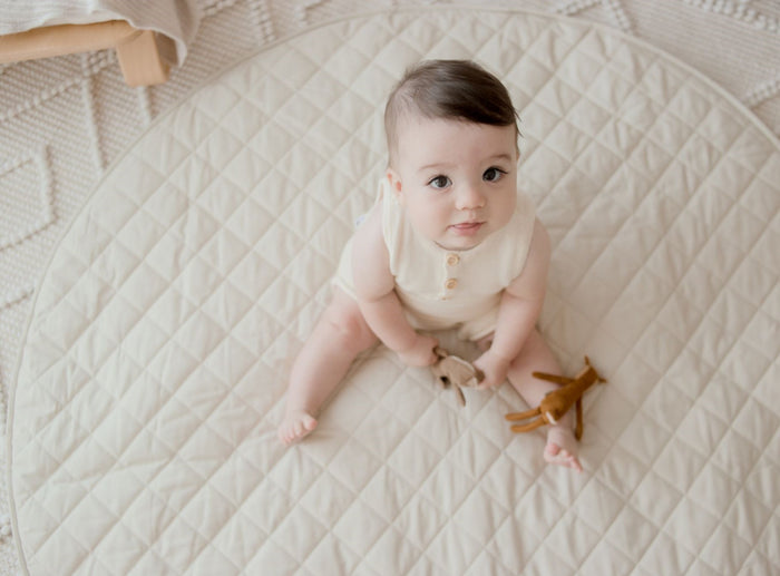 Bambella Designs Padded Waterproof Play Mat | Oat