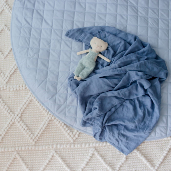 Bambella Designs Padded Waterproof Play Mat | Sky Blue