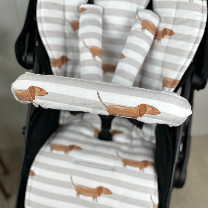 Bambella Designs Pram Bar Cover | Dachshund Days