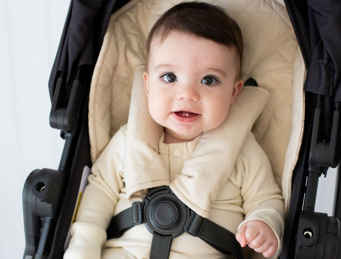 Bambella Designs Quilted Harness Covers | Oat