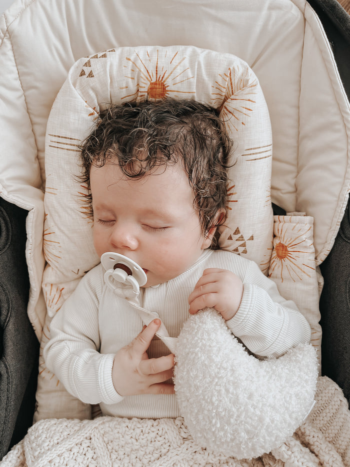Bambella Designs Quilted Infant Head Support | Chestnut