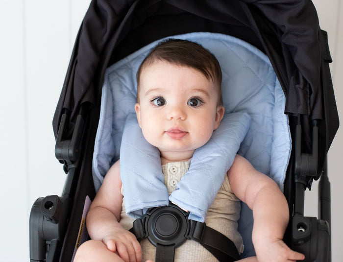 Bambella Designs Universal Quilted Pram Liner | Sky Blue