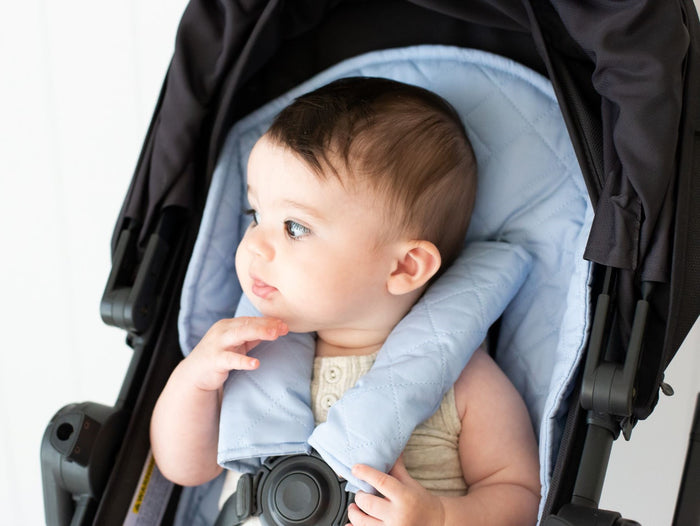 Bambella Designs Universal Quilted Pram Liner | Sky Blue