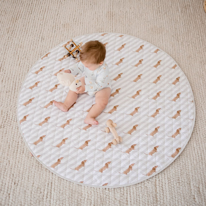 Bambella Padded Waterproof Play Mat - Dachshund Days