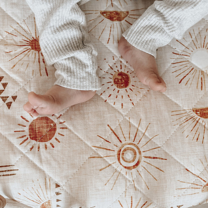 Bambella Waterproof Bassinet Sheet | Bohemian Sunshine