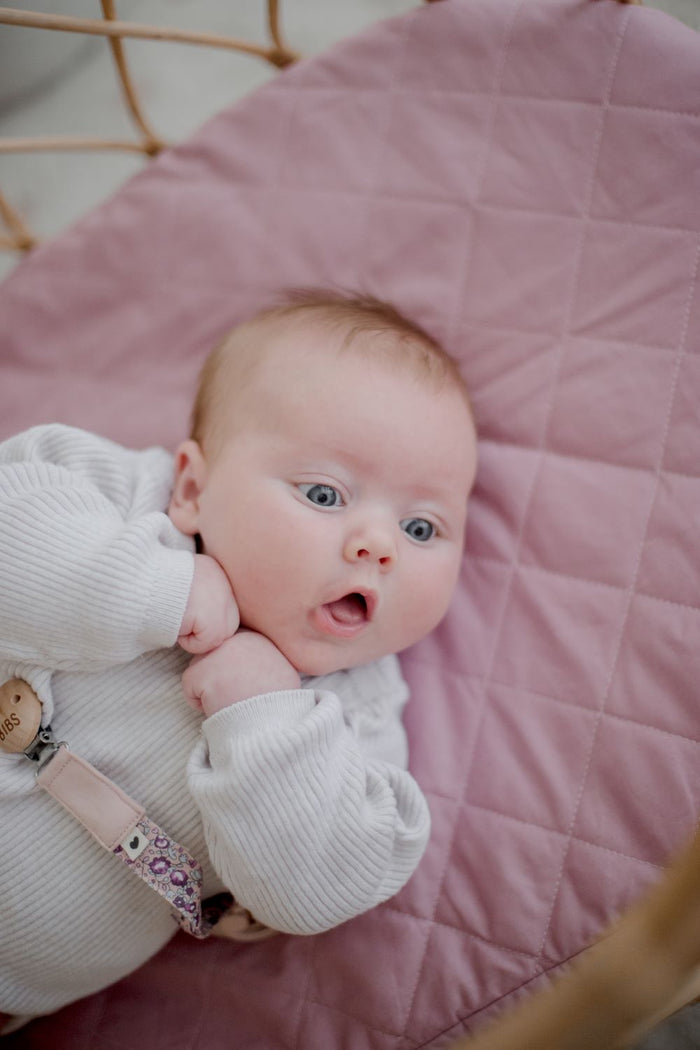 Bambella Waterproof Bassinet Sheet | Dusty Mauve