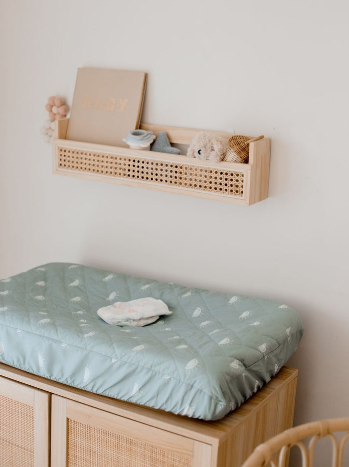 Bambella Waterproof Bassinet Sheet | Sage Sunshine