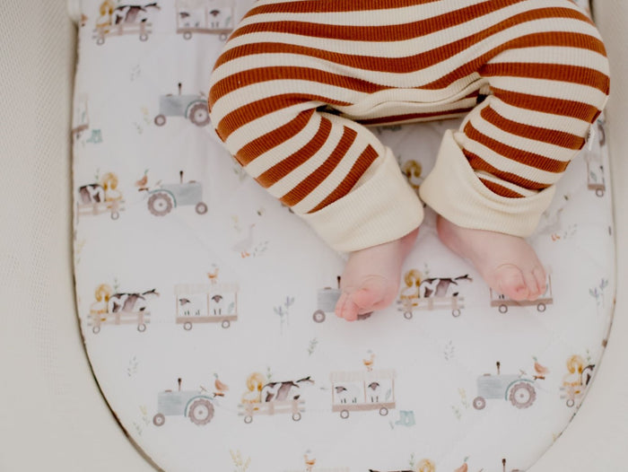 Bambella Waterproof Moses Bassinet Sheet | Oakwood Farm