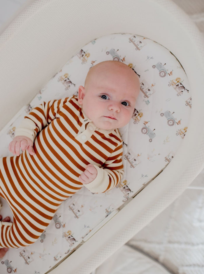 Bambella Waterproof Moses Bassinet Sheet | Oakwood Farm