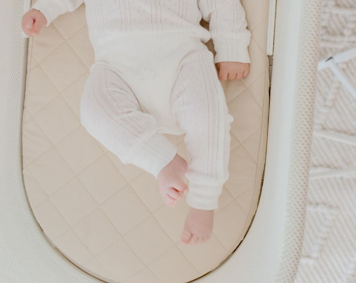 Bambella Waterproof Moses Bassinet Sheet | Oat