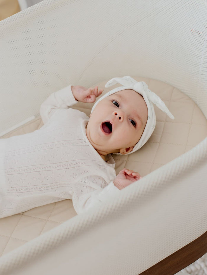 Bambella Waterproof Moses Bassinet Sheet | Oat